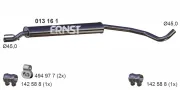 Mittelschalldämpfer ERNST 013161