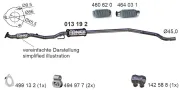 Mittelschalldämpfer ERNST 013192