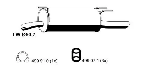 Endschalldämpfer ERNST 024280