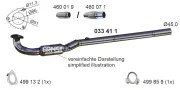 Abgasrohr vorne ERNST 033411