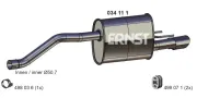 Endschalldämpfer ERNST 034111