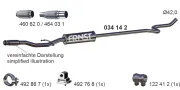 Mittelschalldämpfer ERNST 034142
