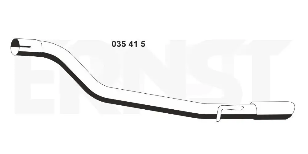 Abgasrohr hinten ERNST 035415