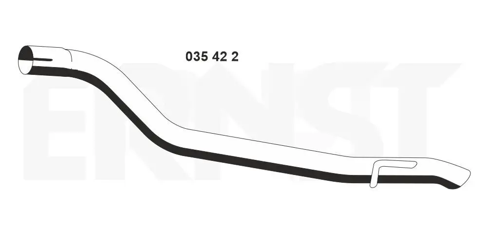 Abgasrohr hinten ERNST 035422