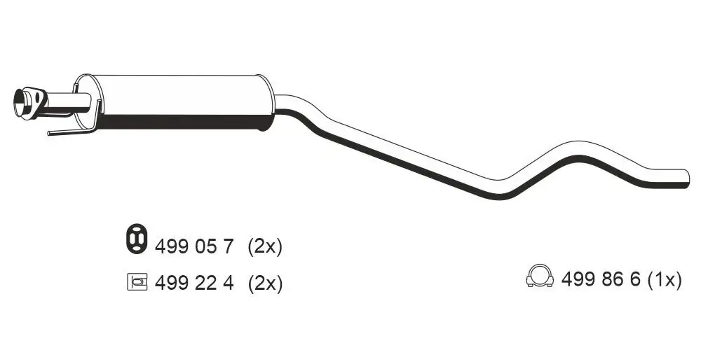 Vorschalldämpfer ERNST 042093
