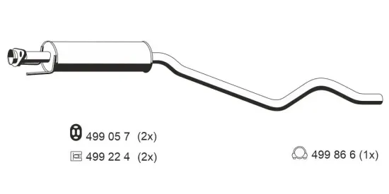 Vorschalldämpfer ERNST 042093 Bild Vorschalldämpfer ERNST 042093