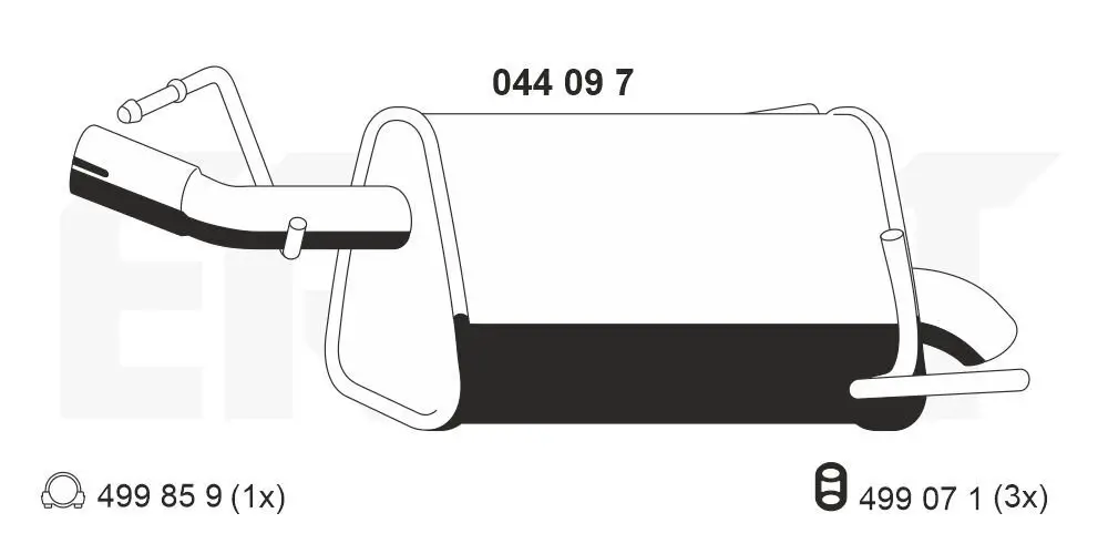 Endschalldämpfer ERNST 044097