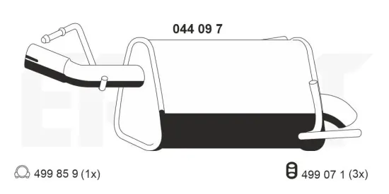 Endschalldämpfer ERNST 044097 Bild Endschalldämpfer ERNST 044097