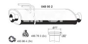 Mittelschalldämpfer ERNST 048002