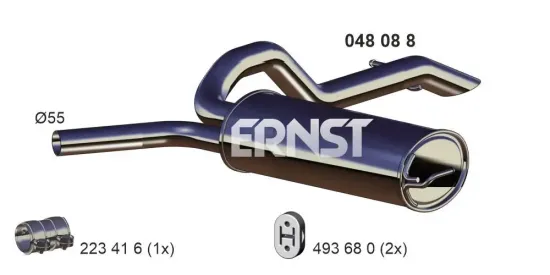 Endschalldämpfer ERNST 048088 Bild Endschalldämpfer ERNST 048088