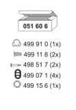 Montagesatz, Schalldämpfer ERNST 051606