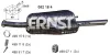 Endschalldämpfer ERNST 052184