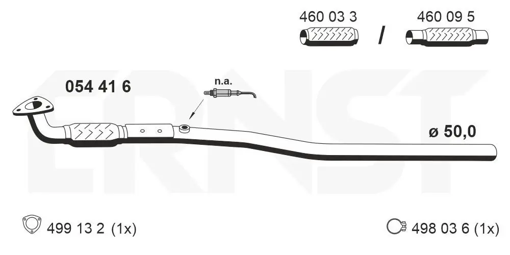 Abgasrohr ERNST 054416