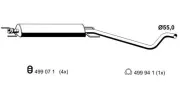 Mittelschalldämpfer ERNST 055048