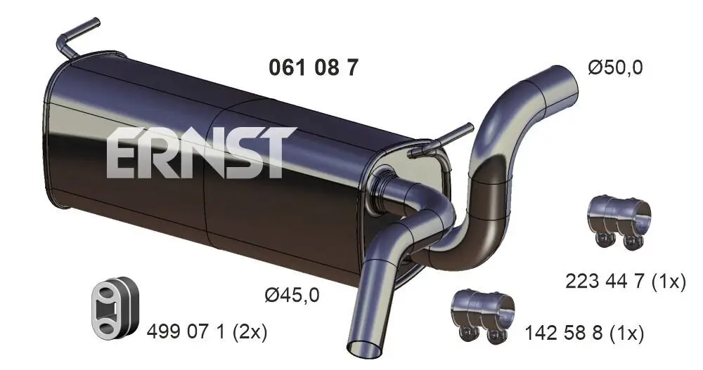 Endschalldämpfer ERNST 061087