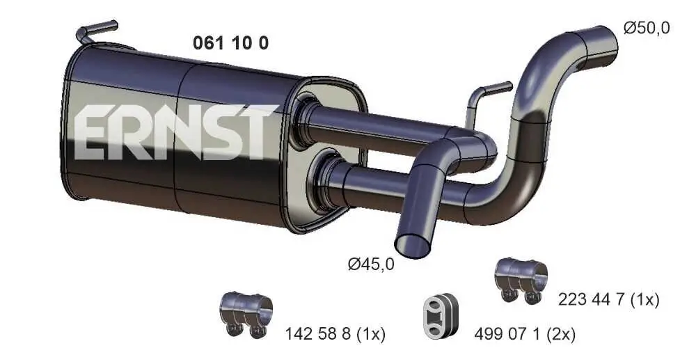 Endschalldämpfer ERNST 061100