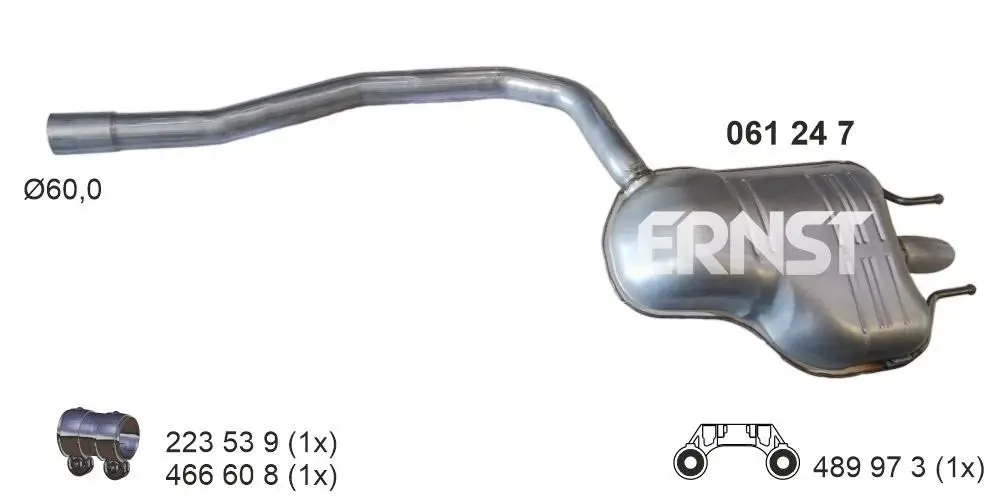 Endschalldämpfer ERNST 061247