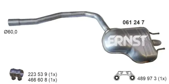 Endschalldämpfer ERNST 061247 Bild Endschalldämpfer ERNST 061247