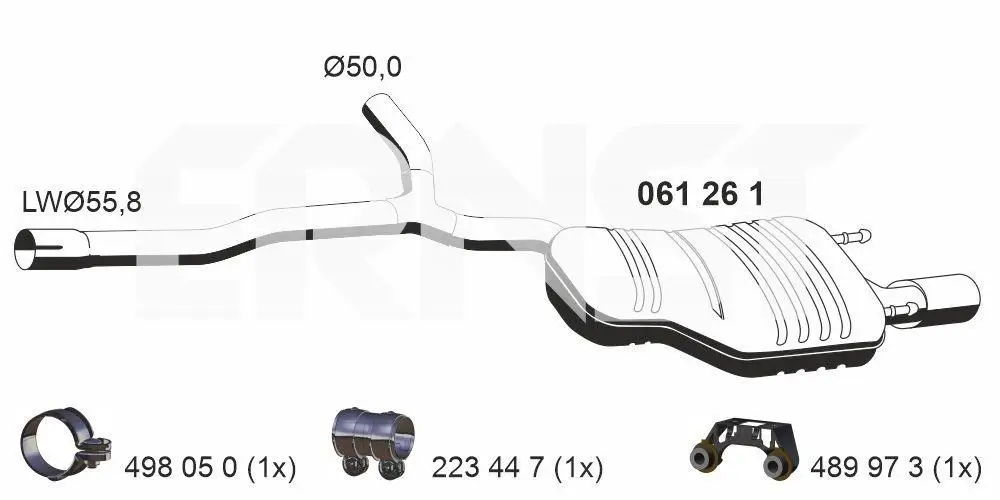 Endschalldämpfer ERNST 061261