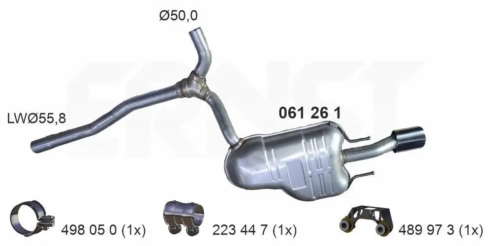 Endschalldämpfer ERNST 061261