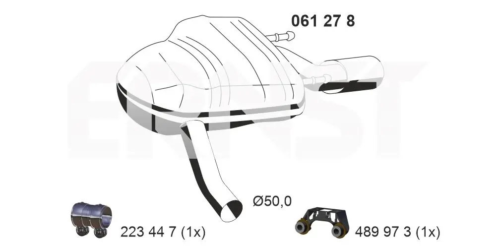 Endschalldämpfer ERNST 061278