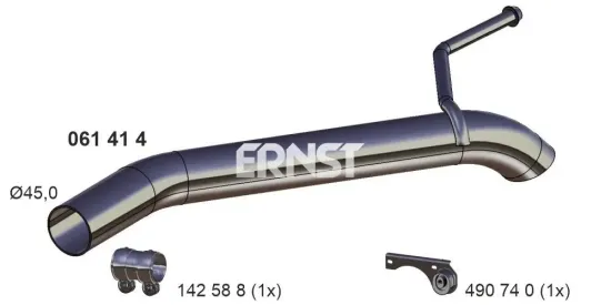 Abgasrohr hinten ERNST 061414 Bild Abgasrohr hinten ERNST 061414