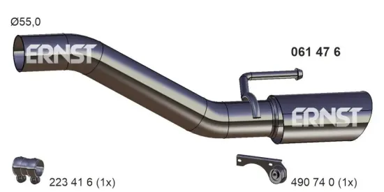 Abgasrohr ERNST 061476 Bild Abgasrohr ERNST 061476