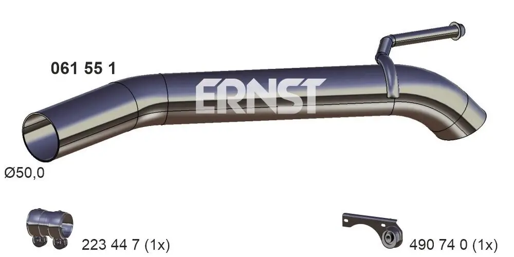 Abgasrohr hinten ERNST 061551