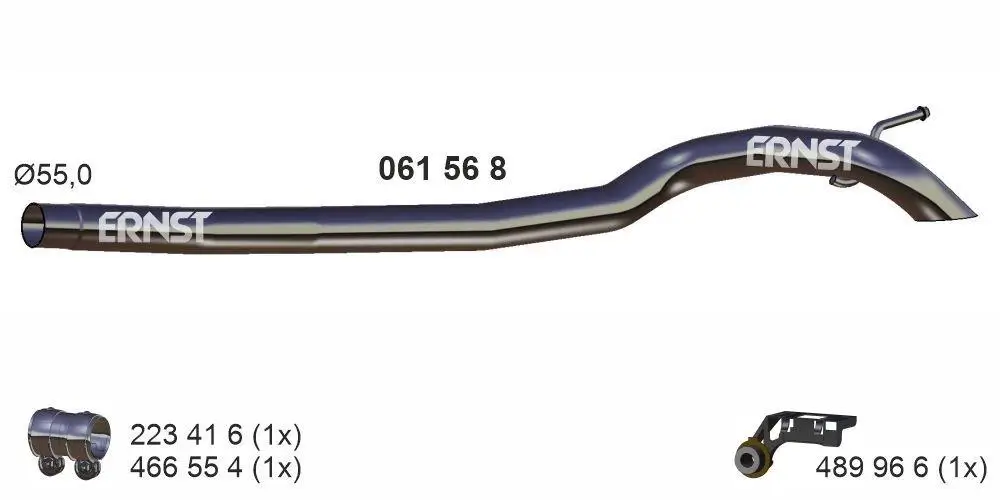 Abgasrohr hinten ERNST 061568