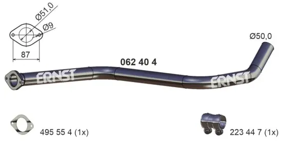 Abgasrohr ERNST 062404 Bild Abgasrohr ERNST 062404