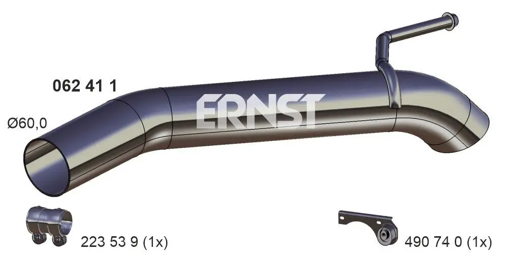 Abgasrohr hinten ERNST 062411