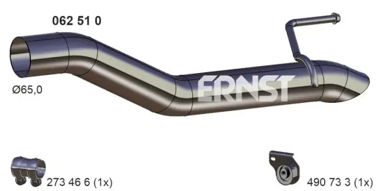 Abgasrohr ERNST 062510 Bild Abgasrohr ERNST 062510