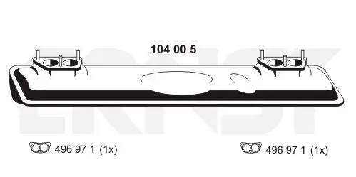 Endschalldämpfer ERNST 104005 Bild Endschalldämpfer ERNST 104005