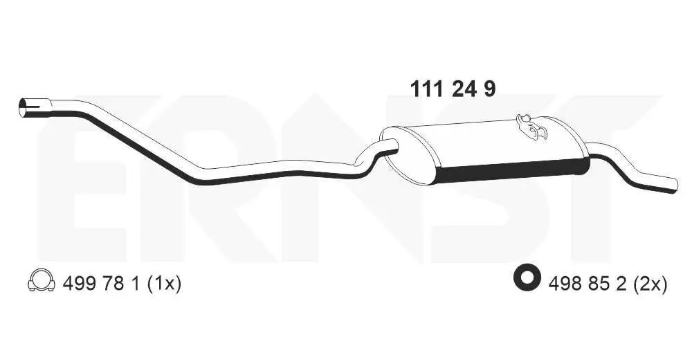 Endschalldämpfer ERNST 111249