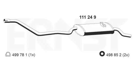 Endschalldämpfer ERNST 111249 Bild Endschalldämpfer ERNST 111249