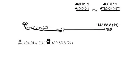 Abgasrohr ERNST 111522