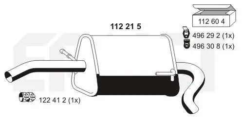 Endschalldämpfer ERNST 112215 Bild Endschalldämpfer ERNST 112215