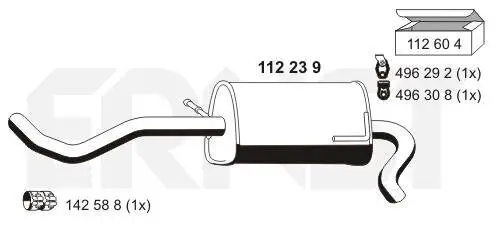 Endschalldämpfer ERNST 112239 Bild Endschalldämpfer ERNST 112239