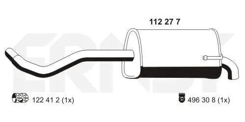 Endschalldämpfer ERNST 112277 Bild Endschalldämpfer ERNST 112277
