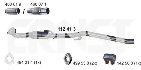 Abgasrohr ERNST 112413 Bild Abgasrohr ERNST 112413