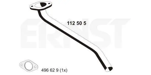 Abgasrohr vorne ERNST 112505