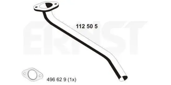 Abgasrohr vorne ERNST 112505 Bild Abgasrohr vorne ERNST 112505
