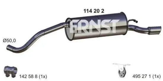 Endschalldämpfer ERNST 114202 Bild Endschalldämpfer ERNST 114202