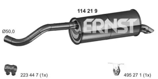 Endschalldämpfer ERNST 114219 Bild Endschalldämpfer ERNST 114219