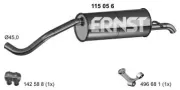 Endschalldämpfer ERNST 115056