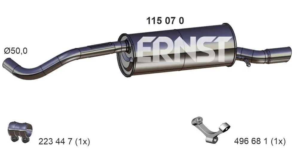 Endschalldämpfer ERNST 115070