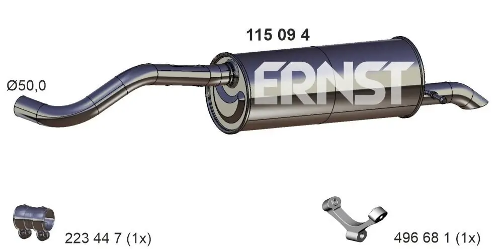 Endschalldämpfer ERNST 115094