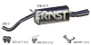 Endschalldämpfer ERNST 115117