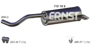 Endschalldämpfer ERNST 115186