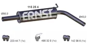 Mittelschalldämpfer ERNST 115254